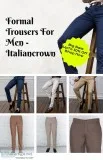Branded plain formal wear trousers for men - italiancrown