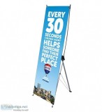 Premium Tradeshow Banners X Banner stand in canada