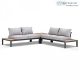 Buy Nova Package  Outdoor Charcoal Aluminium Modular Corner Loun