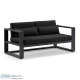 Buy Santorini 2 Seater Outdoor Aluminium Lounge