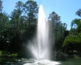 Unlighted Big PondLake Fountain