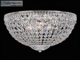 Schonbek 1564 Petit Crystal 5 Lights 14 inch Flush Mount  Luxury
