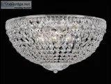 Schonbek 1564 Petit Crystal 5 Lights 14 inch Flush Mount  Luxury