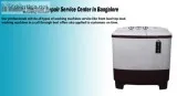 Lg washing machine service center in bangalore