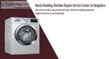 Bosch washing machine repair in bangalore