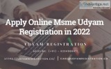 Apply online msme udyam registration in 2022