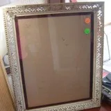 5 metal FRAMES w glass. 8&quot X 10&quot and 9&quot X 11&quot  s