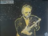 Jimmie Vaughan &ndash 18&Prime x 24&Prime Canvas Painting