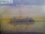 Denver City Skyline Fall Sunset 24 &ndash 16&Prime x 20&Prime Ca