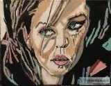 Lisa Marie Presley 8 GG &ndash 11&rdquo x 14&rdquo Canvas Painti