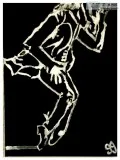 Michael Jackson 9&quot x 12&quot Canvas Painting