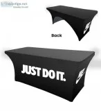 Custom trade show table covers and Runners for table