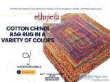 Cotton Chindi Rag Rug in a Variety of Colors  Ethniciti