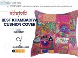 Best Khambadiya Cushion Cover  Ethniciti