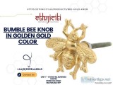 Bumble Bee Knob in Golden Gold Color  Ethniciti