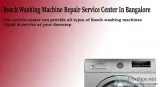 Bosch washing machine repair in bangalore