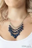 Social Network - Blue Necklace-Paparazzi  The Sassy Sparkle