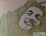 Bob Marley Olive Green GG &ndash 11&Prime x 14&Prime Canvas Colo