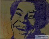Bill Withers GG &ndash 11&rdquo x 14&rdquo Canvas Colored Pencil