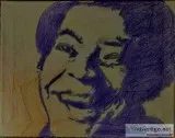 Bill Withers GG &ndash 11&rdquo x 14&rdquo Canvas Colored Pencil