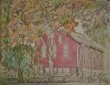 New Fall Country Barn Scenery &ndash 11&Prime x 14&Prime Canvas 