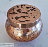 Aurelie Mini Glass Jar Candle Pumpkin and Sweet Vanilla 7 OZ