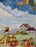 Autumn Vermont GG &ndash 8&rdquo x 11&rdquo Colored Pencil