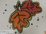 Autumn Fall Leaves Original Art GG 8 &ndash 9&rdquo x 12&rdquo C
