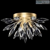 Fine Art Lily Buds 18.5in Round Flush Mount  Luxury Wall Sconces