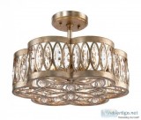 John Richard Diamante Six-Light Semiflush  Luxury Wall Sconces A