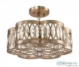 John Richard Diamante Six-Light Semiflush  Luxury Wall Sconces A
