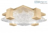 Fine Art Terra 16.75in Square Flush Mount  Luxury Wall Sconces A