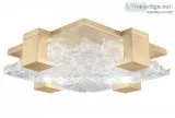 Fine Art Terra 16.75in Square Flush Mount  Luxury Wall Sconces A