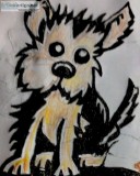 Yorkie GG &ndash 8&Prime x 11&Prime Colored Pencil