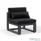 Shop Single Modular Outdoor Aluminium And Teak Lounge Chair