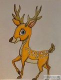 Old Female Deer 2 &ndash 9&rdquo x 12&rdquo Colored Pencil