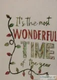 Christmas New Year Wonderful Time Art GG &ndash 7&Prime x 10&Pri