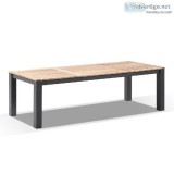 Get Exclusively Balmoral Outdoor Aluminium Teak Dining Table