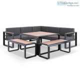 Buy Outdoor Dining And Lounge Setting With Benches
