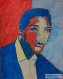 Sam Cooke 2 GG &ndash 8&Prime x 11&Prime Colored Pencil
