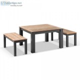 Shop Balmoral Low Dining Coffee Table with 2 Bench Seats