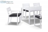 Shop For Dining Table And Capri White Chairs For Sale