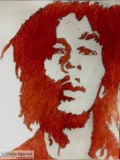 Bob Marley In Fall Terra Cotta GG &ndash 8&Prime x 11&Prime Colo