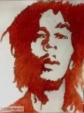Bob Marley In Fall Terra Cotta GG &ndash 8&Prime x 11&Prime Colo