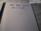 HEWLETT  PACKARD PSC 2200 &ndash ALL IN ONE PRINTER MANUAL (Repr