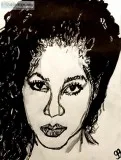 Toni Braxton Black and White GG 2 &ndash 8&rdquo x 11&rdquo Penc