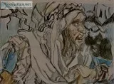 Moses From The 10 Commandments &ndash 9&rdquo x 12&rdquo Colored