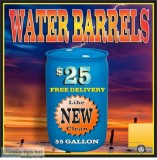 55 Gallon Food Grade Blue Drum - Delivery Available