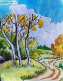 Old Colorado Aspen Trees GG &ndash 8&rdquo x 11&rdquo Colored Pe