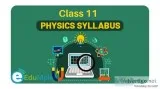 Class 11 Physics syllabus